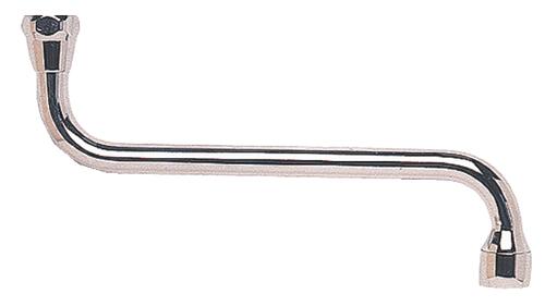 Bec standard par dessous chromé écrou 15/21 150mm